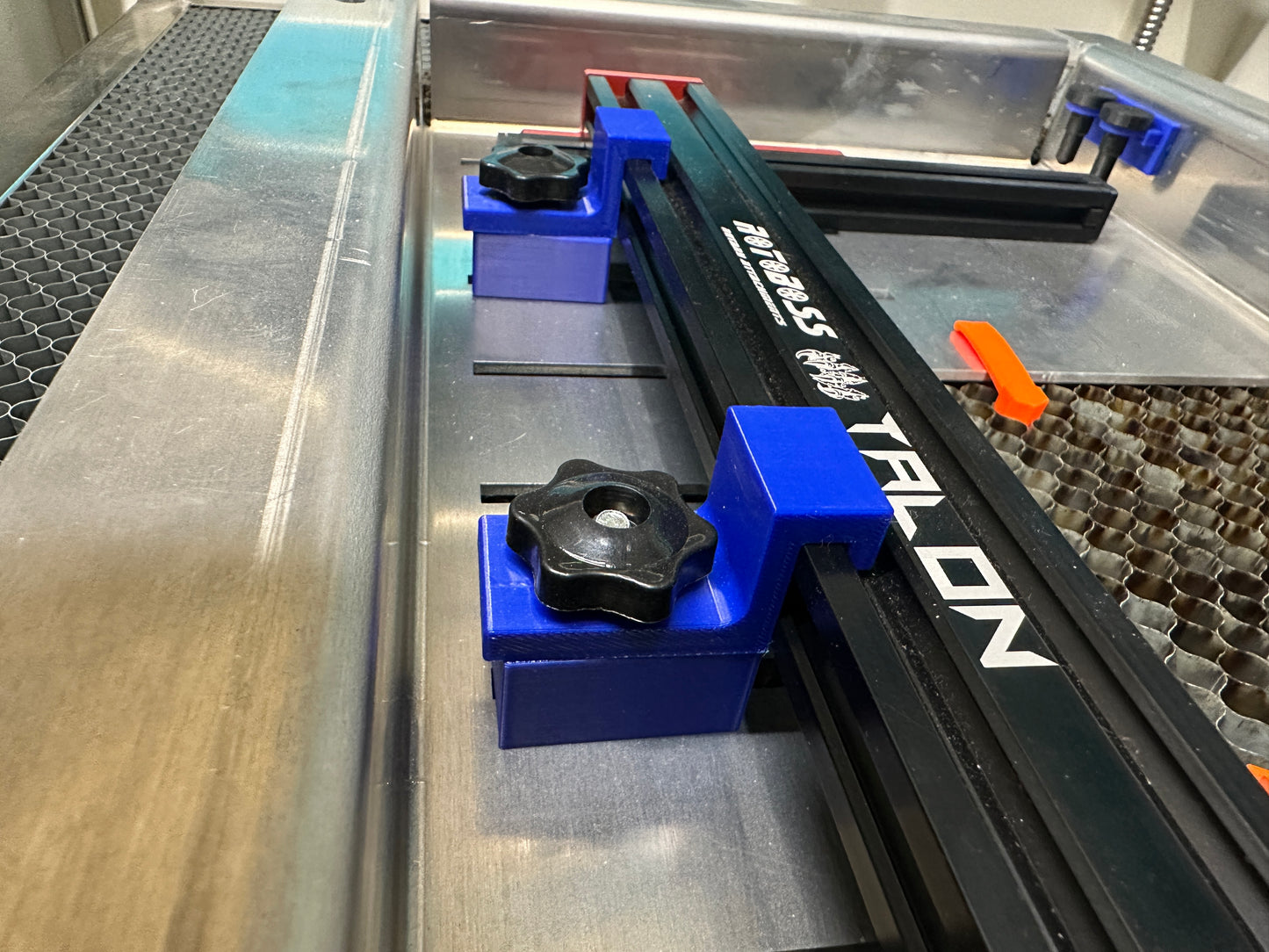 2- Plastic Main Rail Hooks, Blocks and Hardware to use with the Rotoboss Talon or Rotoboss Junior