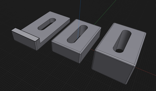 Digital Download for Hold Down and Head Rail Blocks for 3d printing (ROKO Twister Tray)