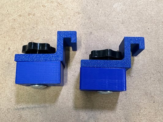 2- Plastic Main Rail Hooks, Blocks and Hardware to use with the Rotoboss Talon or Rotoboss Junior