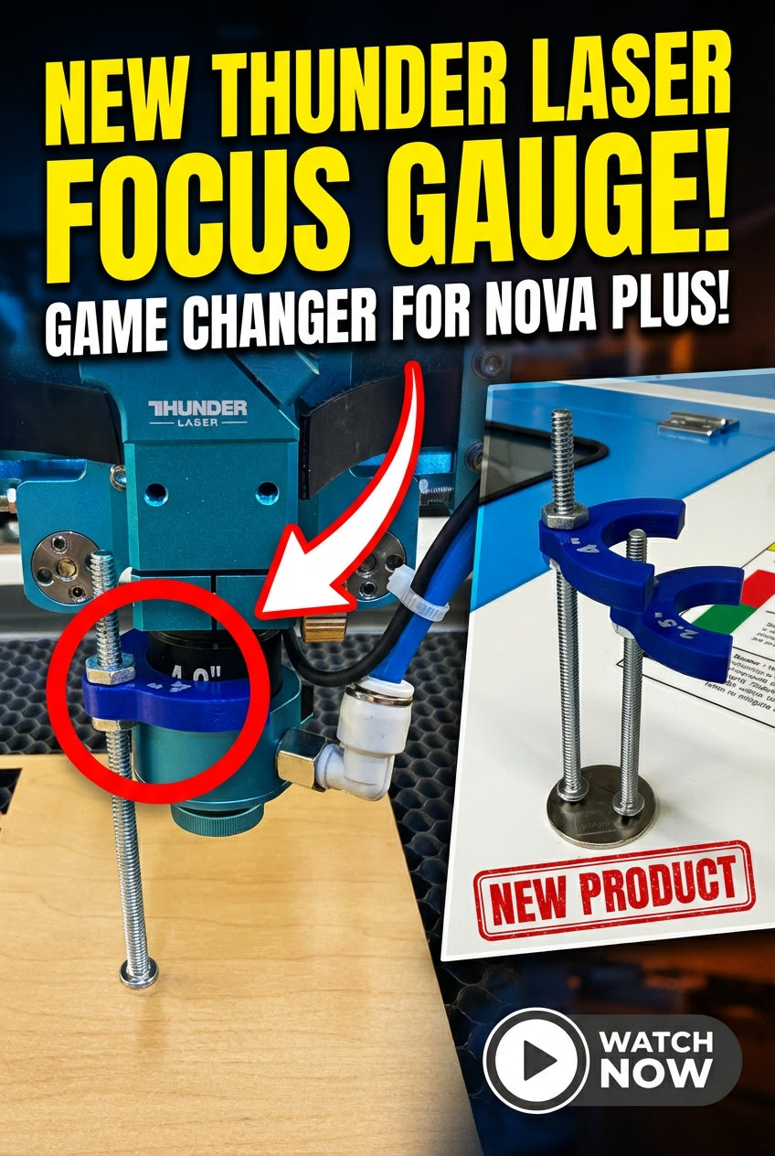 Custom Manual Focus Gauge for Thunder Nova Plus Laser – Adjustable Laser Focus Tool for 2.5" & 4" Lens Tubes